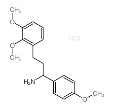 Benzenepropanamine,2,3-dimethoxy-a-(4-methoxyphenyl)-,hydrochloride (1:1)结构式