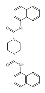 1,4-Piperazinedicarboxamide,N1,N4-di-1-naphthalenyl- Structure