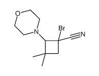 1-bromo-3,3-dimethyl-2-morpholin-4-ylcyclobutane-1-carbonitrile Structure