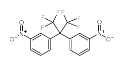 2,2-双(3-硝基苯基)六氟丙烷结构式