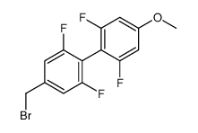 2-[4-(bromomethyl)-2,6-difluorophenyl]-1,3-difluoro-5-methoxybenzene Structure