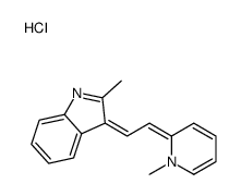 2-methyl-3-[2-(1-methylpyridin-1-ium-2-yl)ethenyl]-1H-indole,chloride Structure
