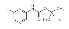 TERT-BUTYL (6-CHLOROPYRAZIN-2-YL)CARBAMATE结构式
