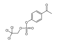 (4-acetylphenyl) 2,2,2-trichloroethyl sulfate结构式