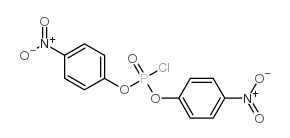 1-[chloro-(4-nitrophenoxy)phosphoryl]oxy-4-nitrobenzene结构式