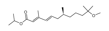 S-(+)-11-methoxy-3,7,11-trimethyldodecadienoic acid isopropyl ester Structure