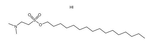 2-dimethylamino-ethanesulfonic acid hexadecyl ester, hydriodide Structure