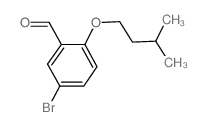 5-溴-2-(3-甲基丁氧基)苯甲醛结构式