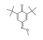 2,6-Di-tert-butylbenzoquinone-4-oxime methyl ether结构式