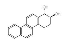 (+/-)-trans-1,2-dihydroxy-1,2,3,4-tetrahydrochrysene结构式