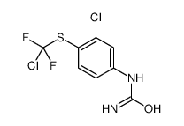[3-chloro-4-[chloro(difluoro)methyl]sulfanylphenyl]urea结构式