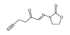 3-(4-cyano-2-oxobutylideneamino)-2-oxazolidone结构式