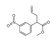 methyl 2-(3-nitrophenyl)pent-4-enoate结构式