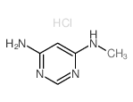 4,6-Pyrimidinediamine,N4-methyl-, hydrochloride (1:1) Structure