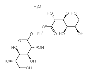 葡萄糖酸亚铁 水合物结构式