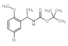 TERT-BUTYL [(1S)-1-(5-BROMO-2-METHOXYPHENYL)ETHYL]CARBAMATE结构式