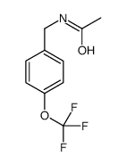 N-(4-(三氟甲氧基)苄基)乙酰胺结构式