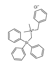 Benzyldimethyl((triphenylsilyl)methyl)ammonium chloride结构式