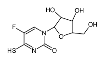 1-[(2R,3R,4S,5R)-3,4-dihydroxy-5-(hydroxymethyl)oxolan-2-yl]-5-fluoro-4-sulfanylidenepyrimidin-2-one Structure
