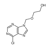2-[(6-chloro-9H-purin-9-yl)methoxy]ethanol Structure