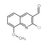 2-氯-8-甲氧基喹啉-3-甲醛结构式