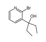 bromo-2 (ethyl-1 hydroxy-1 propyl)-3 pyridine Structure
