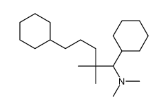 1,5-Dicyclohexyl-N,N,2,2-tetramethyl-1-pentanamine Structure