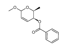 methyl 4-O-benzoyl-2,3,6-trideoxy-α,β-L-threo-hex-2-enopyranoside Structure