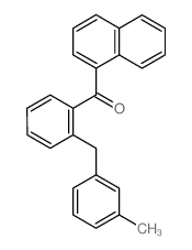 [2-[(3-methylphenyl)methyl]phenyl]-naphthalen-1-yl-methanone结构式