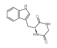 环(甘氨酰-L-色氨酰)结构式