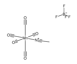(acetonitrile)pentacarbonylmanganese(I) tetrafluoroborate Structure