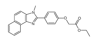 ethyl 2-(4-(3-methyl-3H-naphtho[1,2-d]imidazol-2-yl)phenoxy)acetate Structure