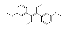 trans-3,3'-dimethoxy-α,β-diethylstilbene Structure