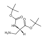 (S)-3-氨基-2-((叔丁氧羰基)氨基)丙酸叔丁酯结构式