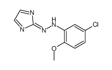 2-[(5-氯-2-甲氧基苯基)氮杂]-1H-咪唑结构式