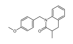 1-[(4-methoxyphenyl)methyl]-3-methyl-3,4-dihydroquinolin-2-one结构式