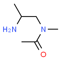 Acetamide, N-(2-aminopropyl)-N-methyl- (9CI) structure