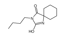 3-butyl-1,3-diazaspiro[4.5]decane-2,4-dione结构式
