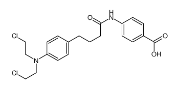 4-[4-[4-[bis(2-chloroethyl)amino]phenyl]butanoylamino]benzoic acid Structure