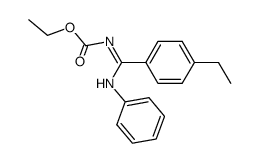 ethyl ((4-ethylphenyl)(phenylamino)methylene)carbamate Structure