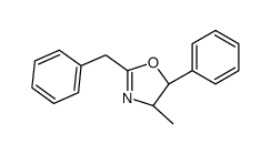(4S,5S)-2-benzyl-4-methyl-5-phenyl-4,5-dihydro-1,3-oxazole结构式