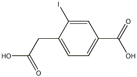 4-carboxy-2-iodoBenzeneacetic acid Structure