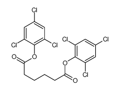 bis(2,4,6-trichlorophenyl) hexanedioate Structure