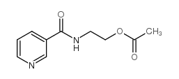 3-[(2-乙酰氧基)乙基氨基羰基]吡啶结构式