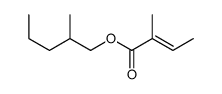 2-methylpentyl 2-methylisocrotonate Structure
