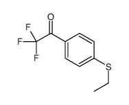 4'-乙硫基-2,2,2-三氟苯乙酮结构式