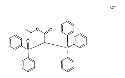 <(oxydifenylphosphoranylidene)carbetoxymethyl>triphenylphosphonium chloride Structure