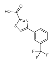 4-[3-(trifluoromethyl)phenyl]thiazole-2-carboxylic acid结构式