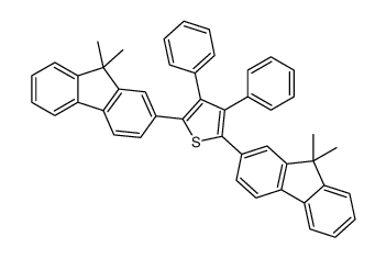 2,5-bis(9,9-dimethylfluoren-2-yl)-3,4-diphenylthiophene结构式