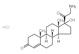 21-氨基-17-羟基孕烯二酮盐酸盐结构式
